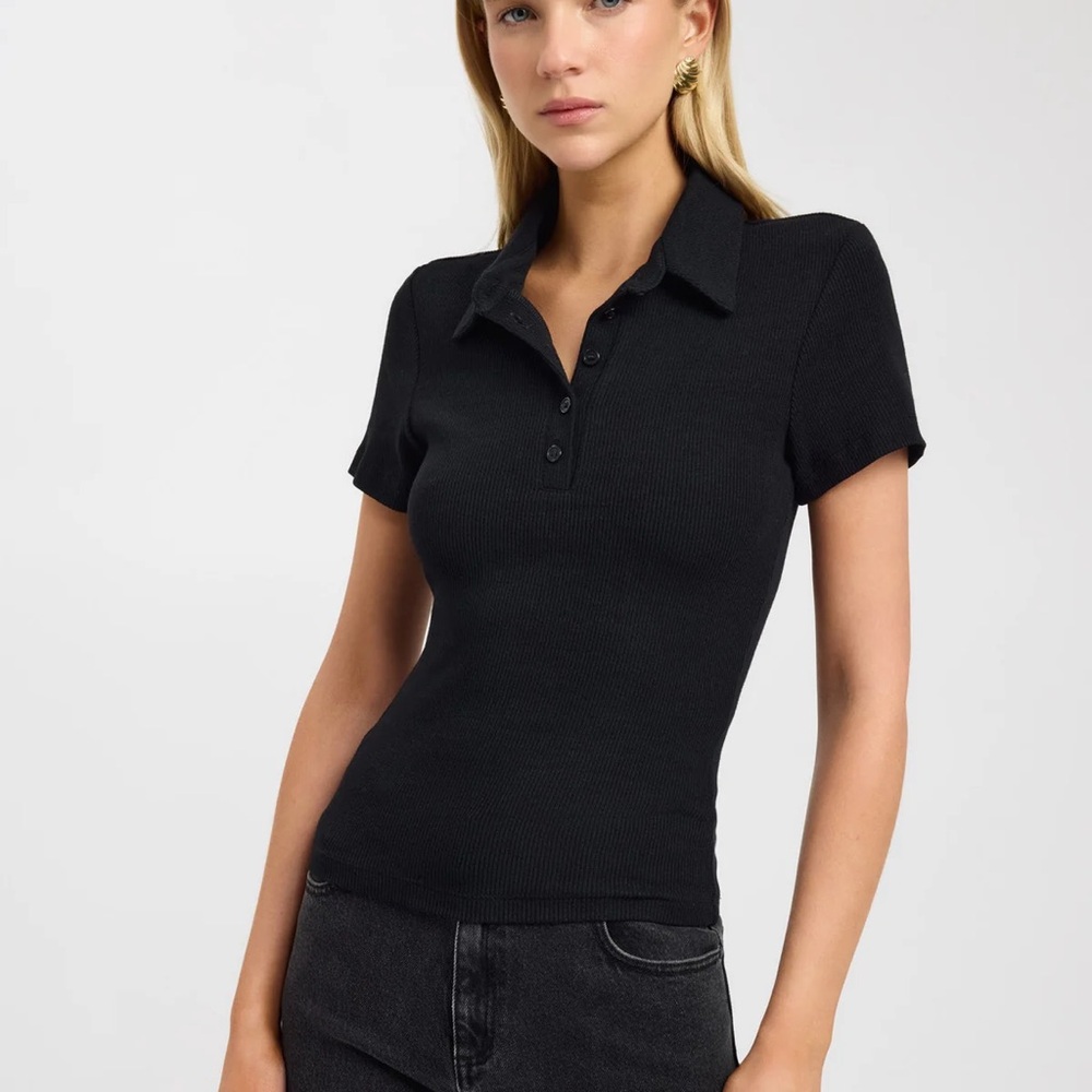 New with tags J. Crew Black Button Down Polo Shirt